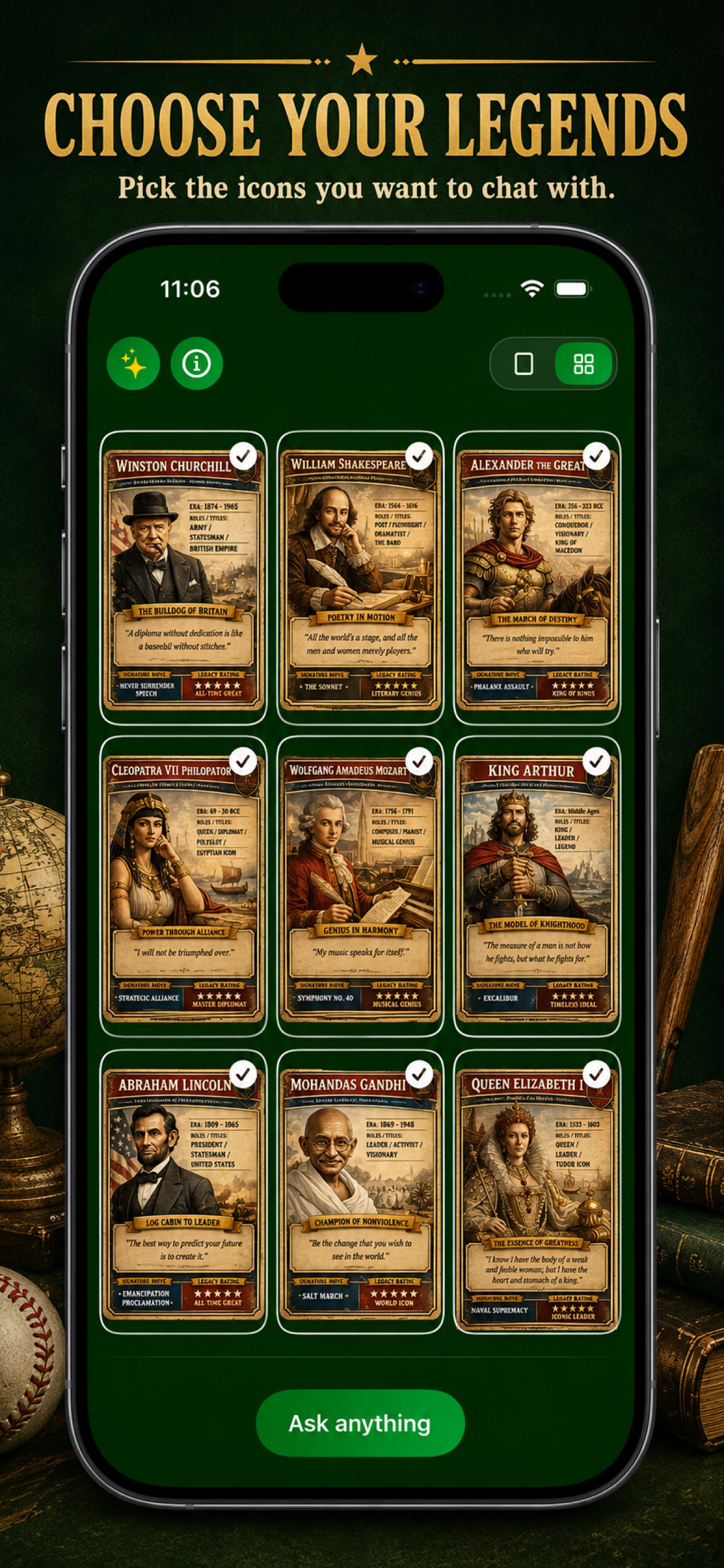 Choose your lineup